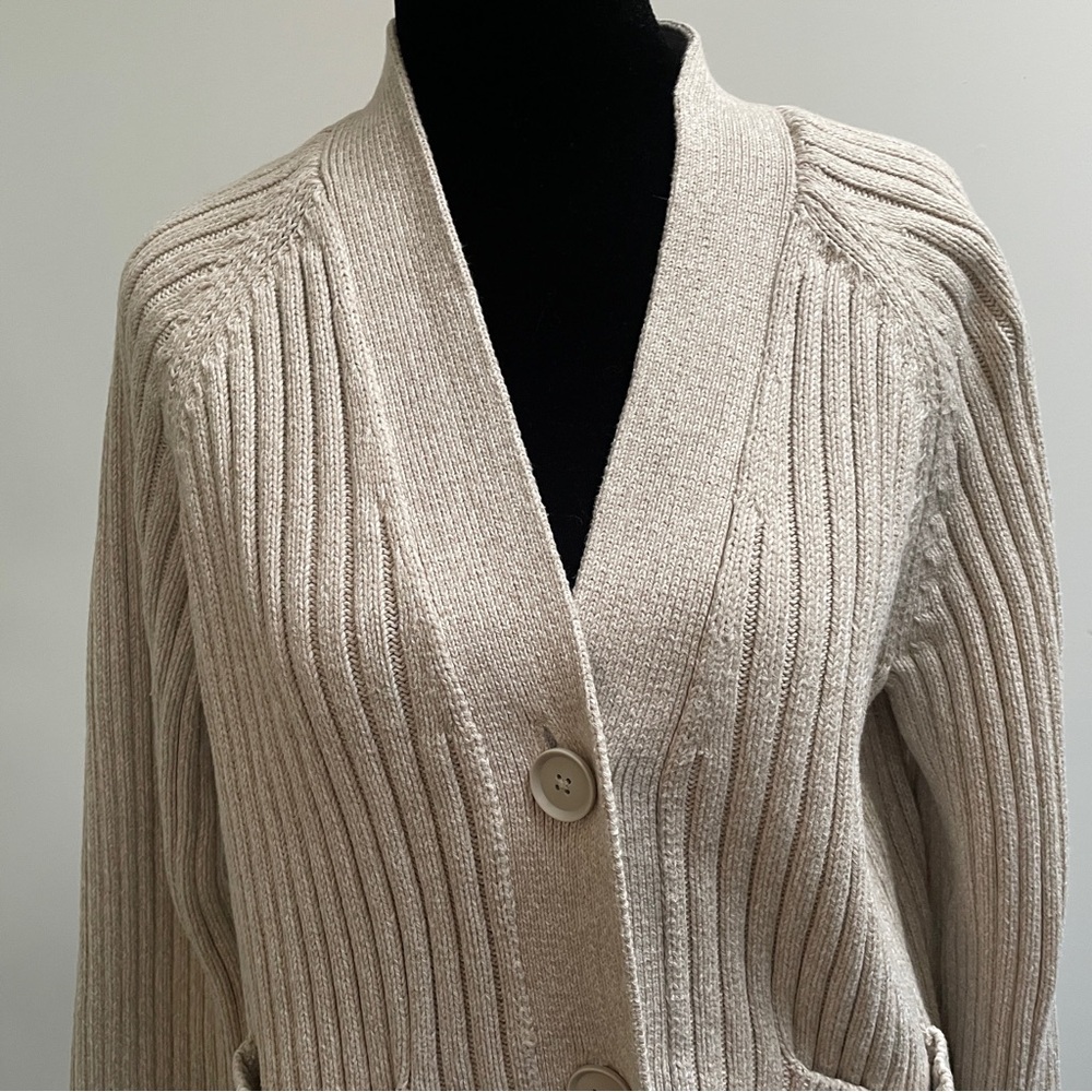 GAP Ribbed Button Front Cardigan Women’s Small - Picture 2 of 6
